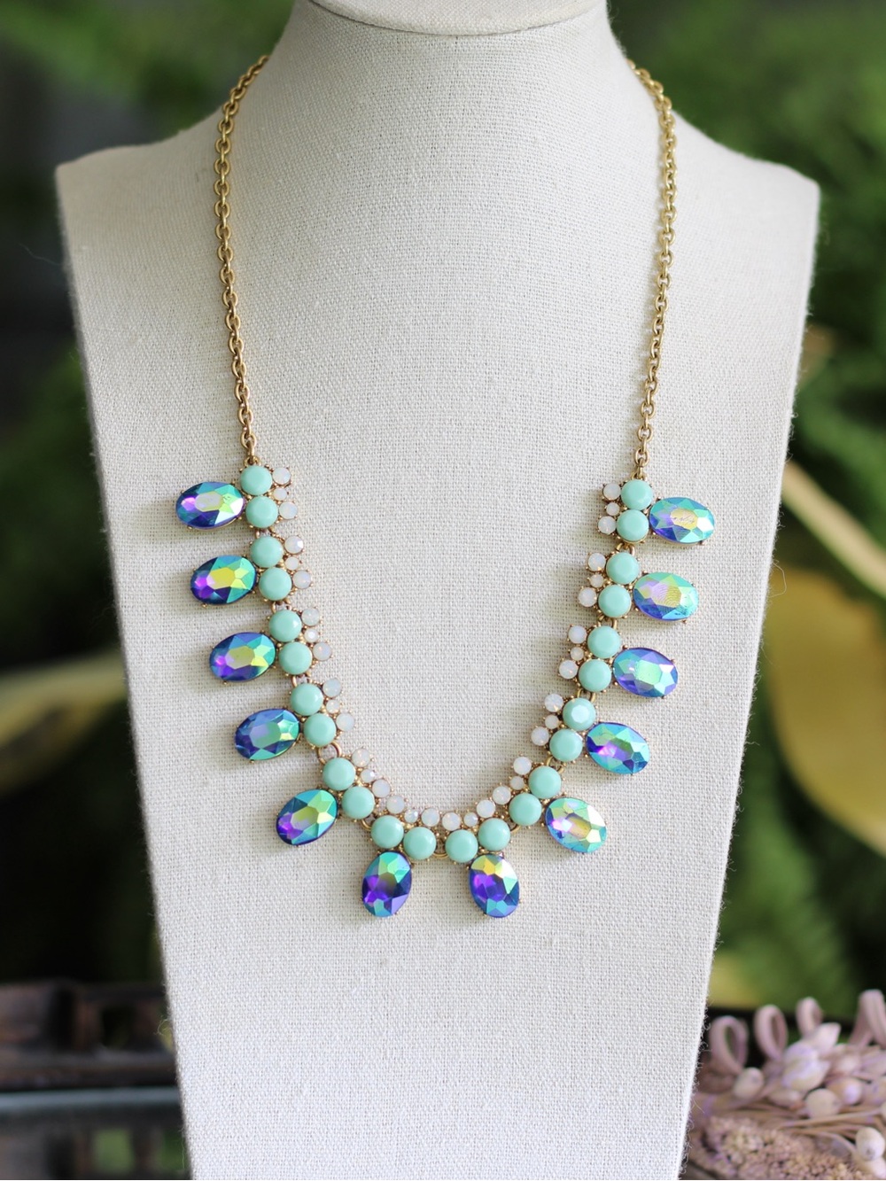J. Crew | Iridescent Statement Necklace - Picture 2 of 7